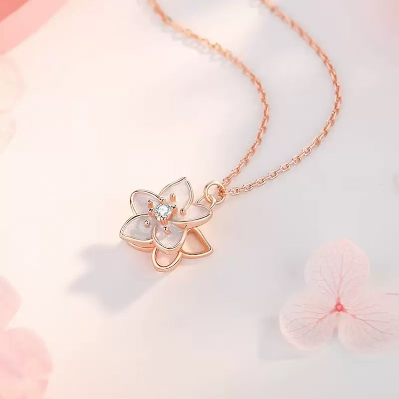 Spinning Jasmine S925 Sterling Silver Necklace