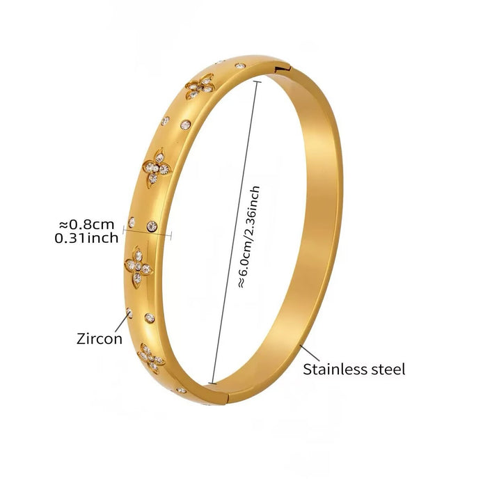 18K Gold Plated EDF Bracelet