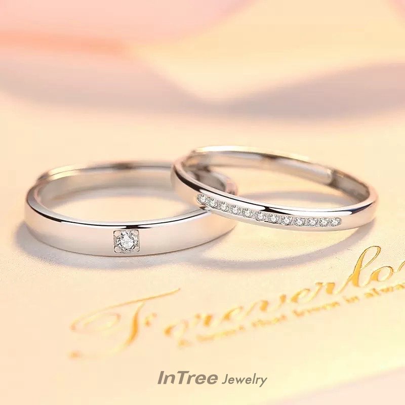 S925 Sterling Silver Couple Rings