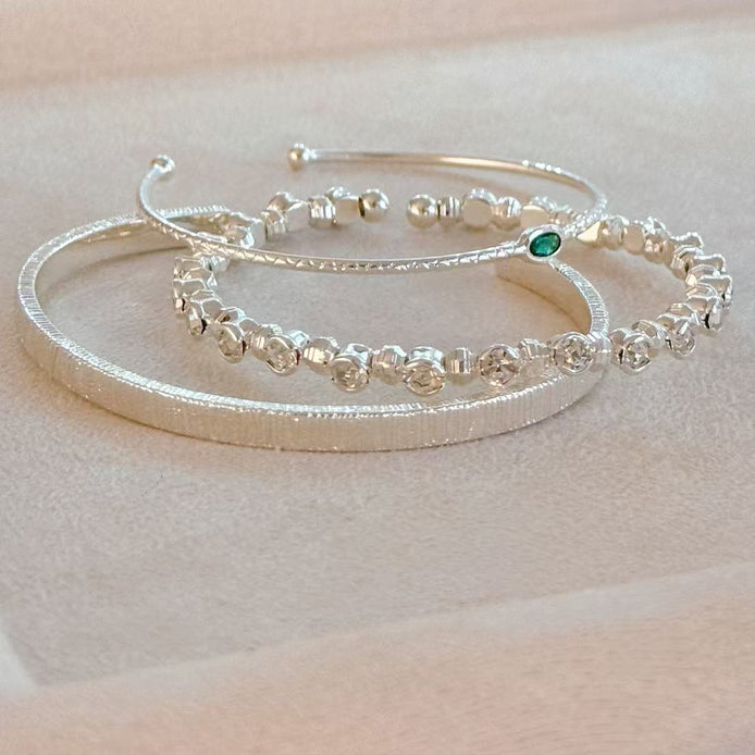 Platinum-Plated Bracelet SET