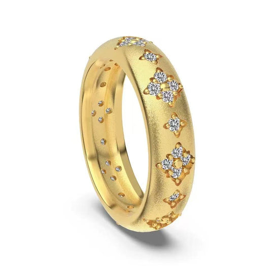 S925 Sterling Silver Classic Ring with 5A Zircon