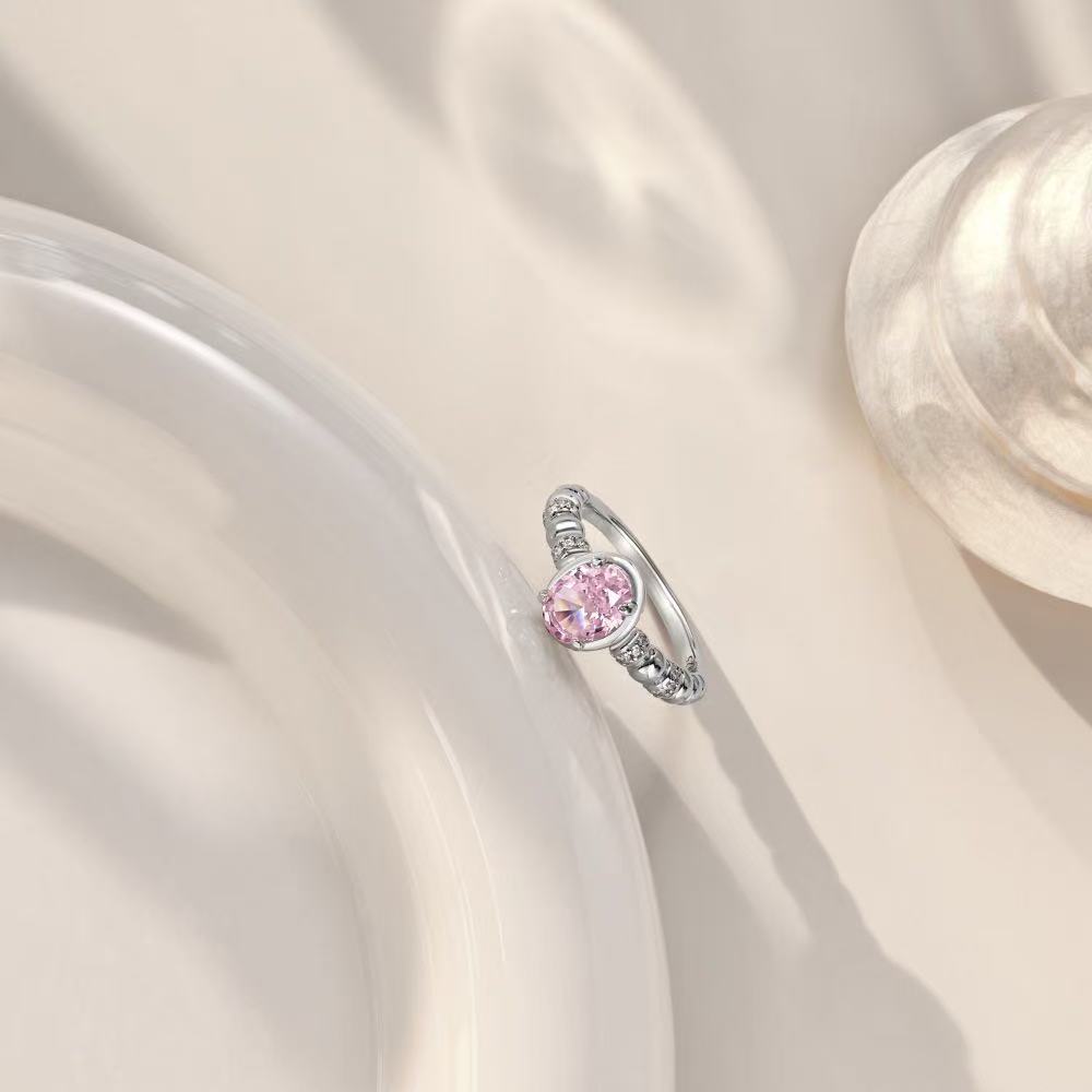 ONEC S925 Sterling Silver Ring with 5A Zircon