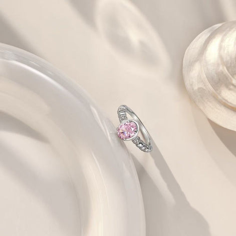 ONEC S925 Sterling Silver Ring with 5A Zircon