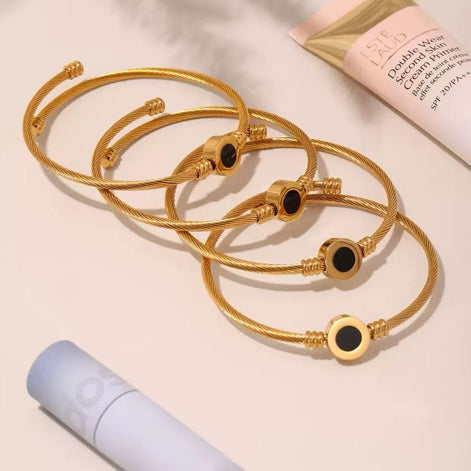 Black MPN Openning Bracelet