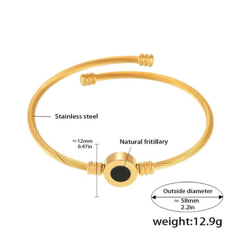 Black MPN Openning Bracelet