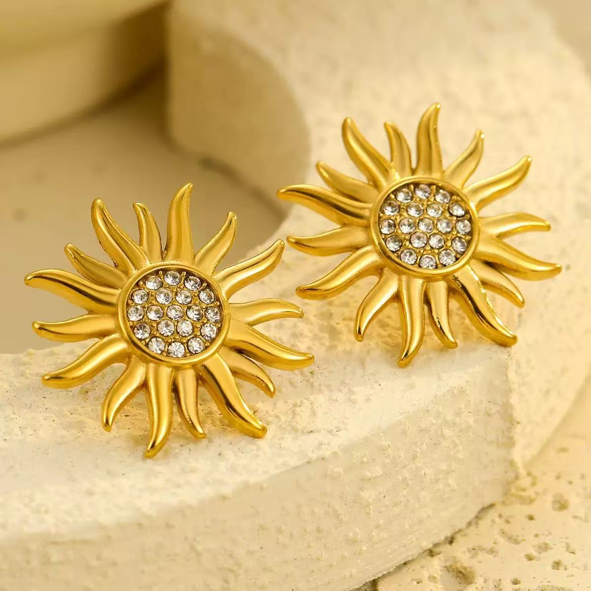 Sunflower Necklace & Earring SET