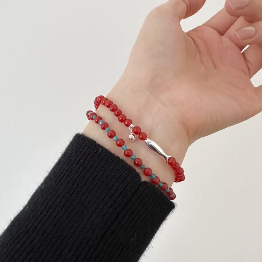 Lucky Fish Carnelian Bracelet