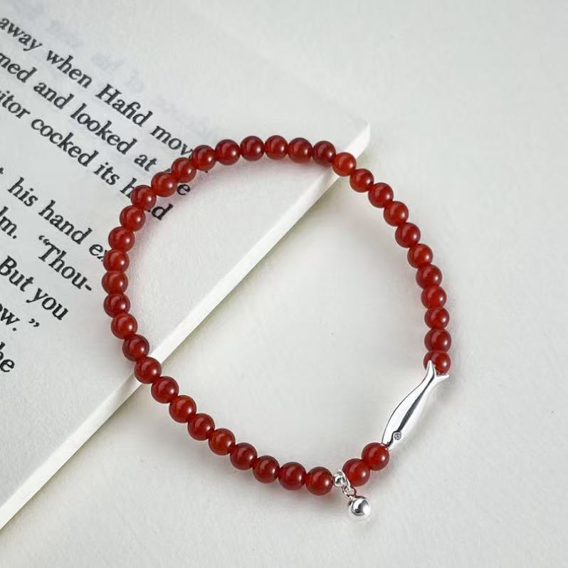 Lucky Fish Carnelian Bracelet