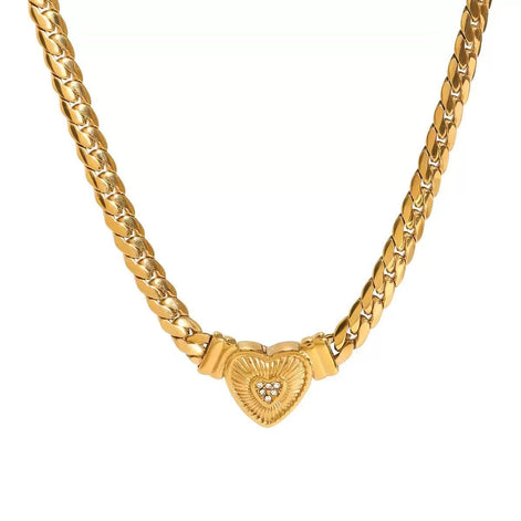Heavy Style Love Heart Necklace