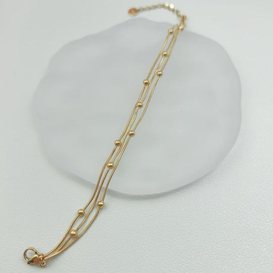 Triple-layer Chain Design Bracelet