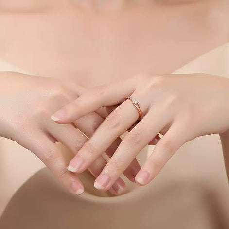 Open Design Simple Style Ring Set with High quality Zircon