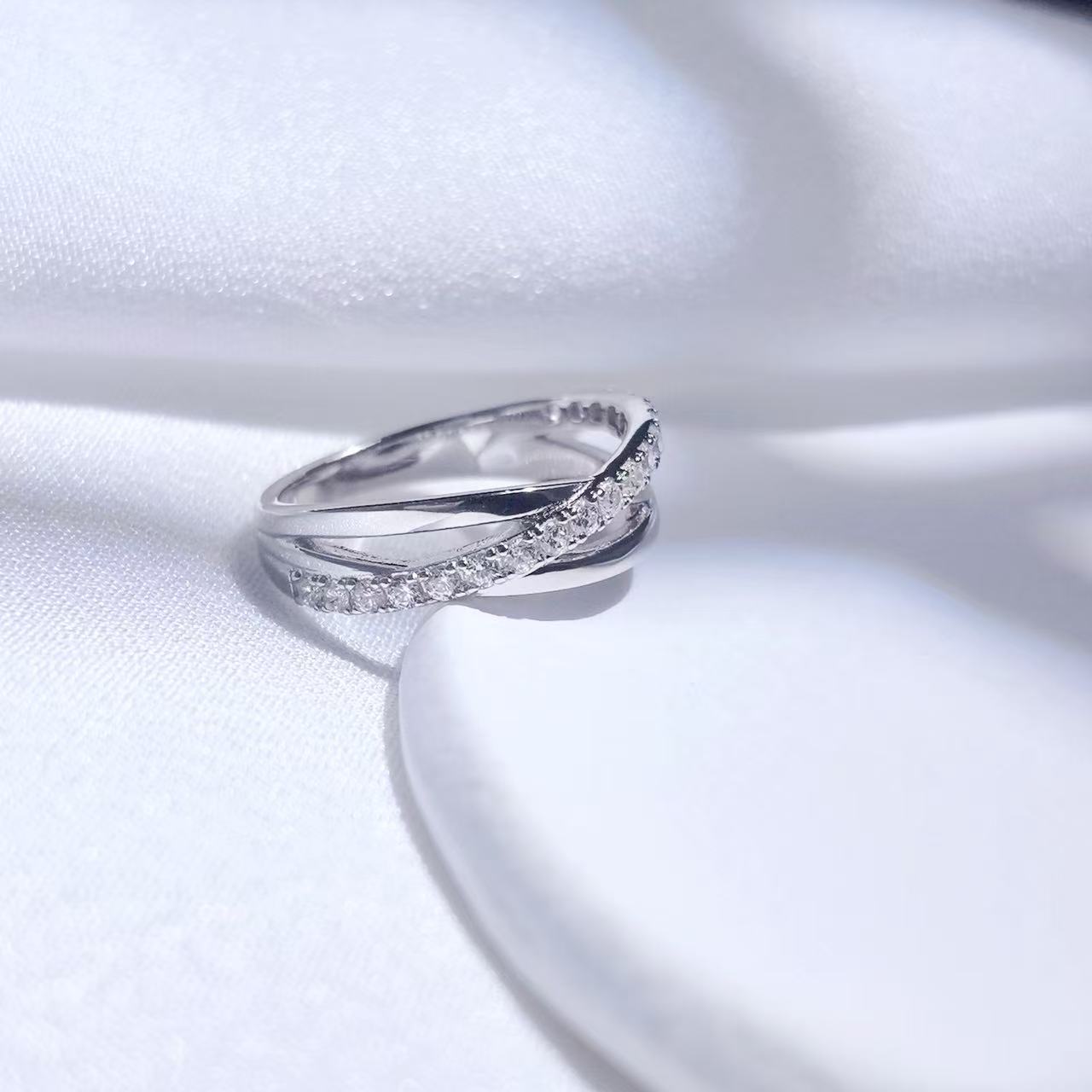 Three Circle Twisted Design S925 Sterling Silver Ring