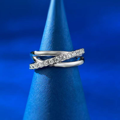 Three Circle Twisted Design S925 Sterling Silver Ring