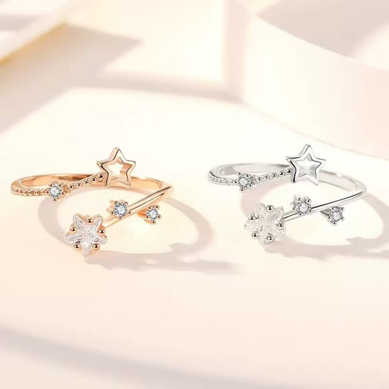 Five-Pointed Star Design S925 Sterling Silver Ring