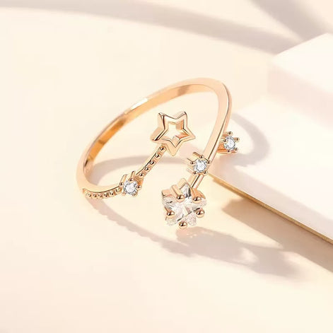 Five-Pointed Star Design S925 Sterling Silver Ring