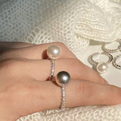 S925 Sterling Silver Pearl Ring