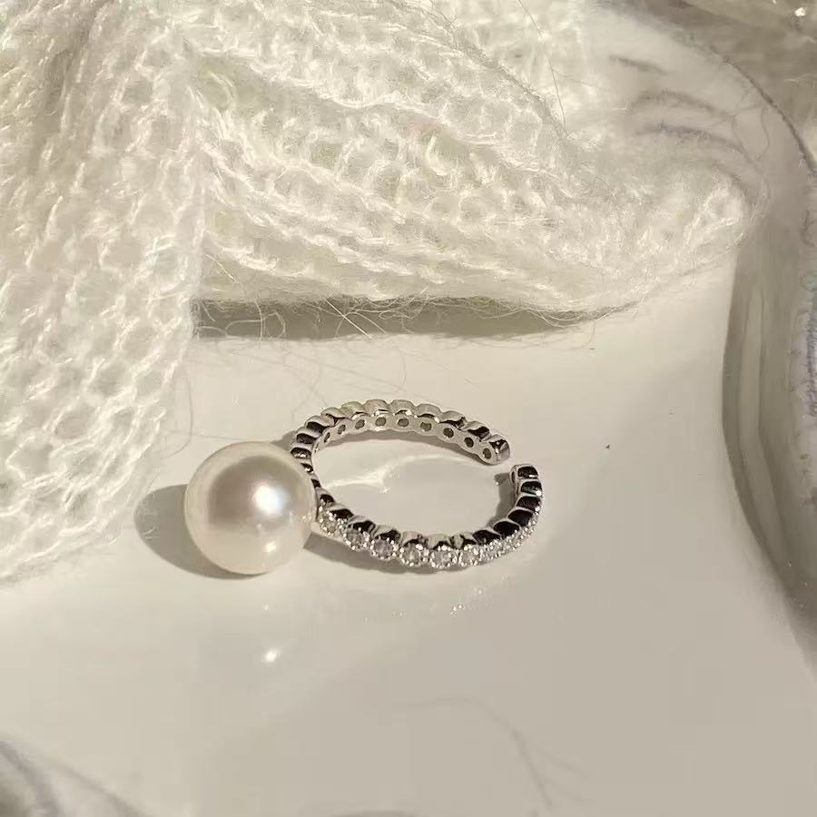 S925 Sterling Silver Pearl Ring