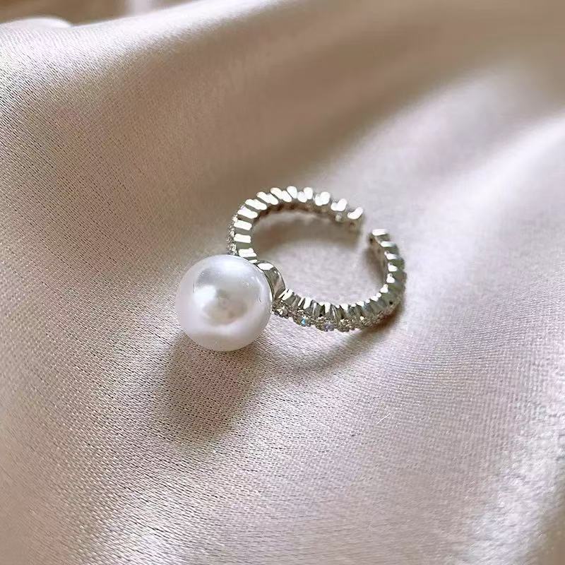 S925 Sterling Silver Pearl Ring