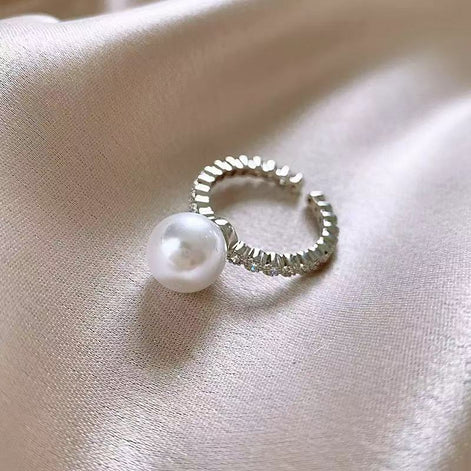 S925 Sterling Silver Pearl Ring