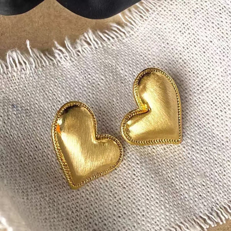 Golden Heart Earring