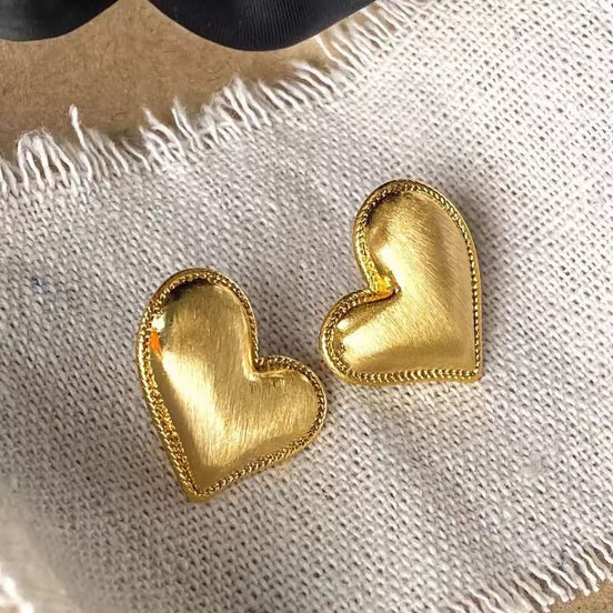 Golden Heart Earring