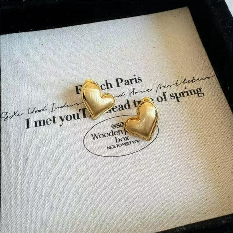 Golden Heart Earring