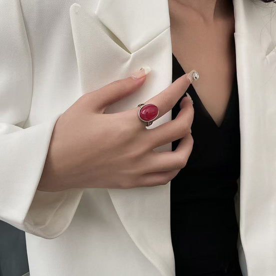 South Red S925 Sterling Silver Ring