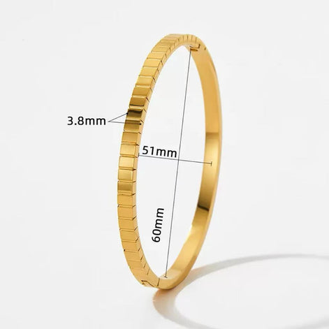 JW951 Bracelet Plated with 14K Gold Non-fading