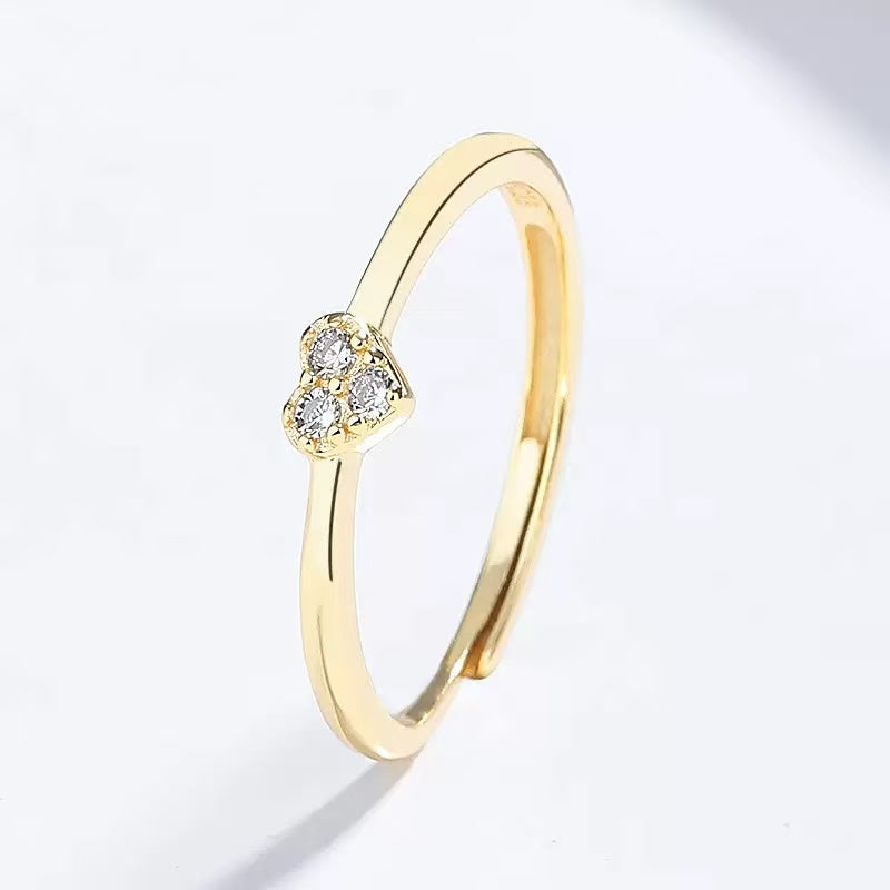 Love Heart S925 Sterling Silver Ring