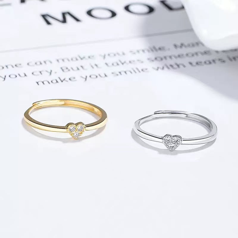 Love Heart S925 Sterling Silver Ring