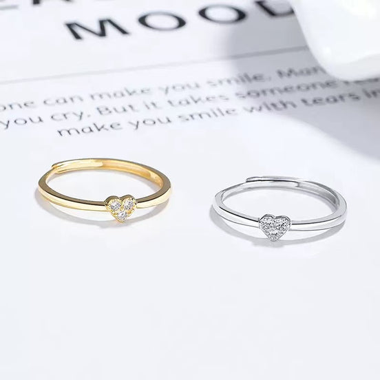 Love Heart S925 Sterling Silver Ring
