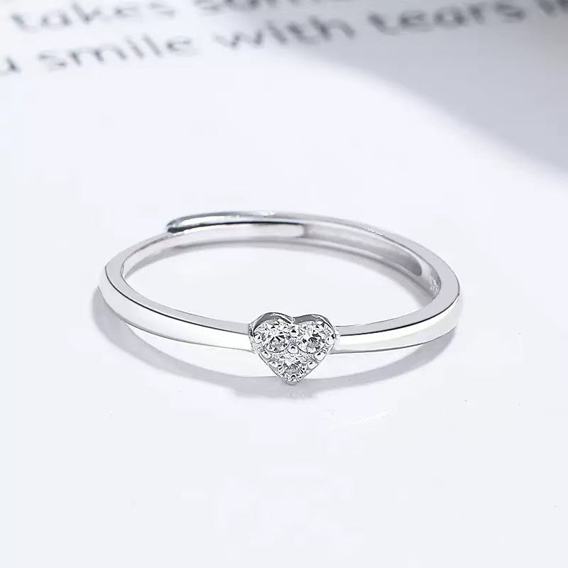 Love Heart S925 Sterling Silver Ring