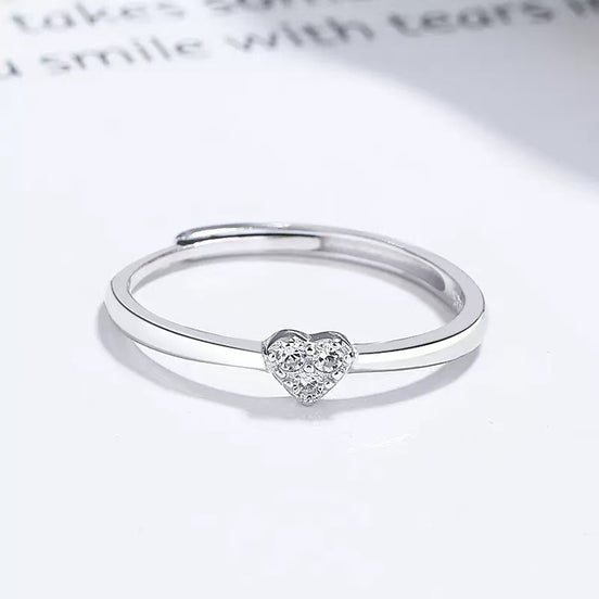Love Heart S925 Sterling Silver Ring
