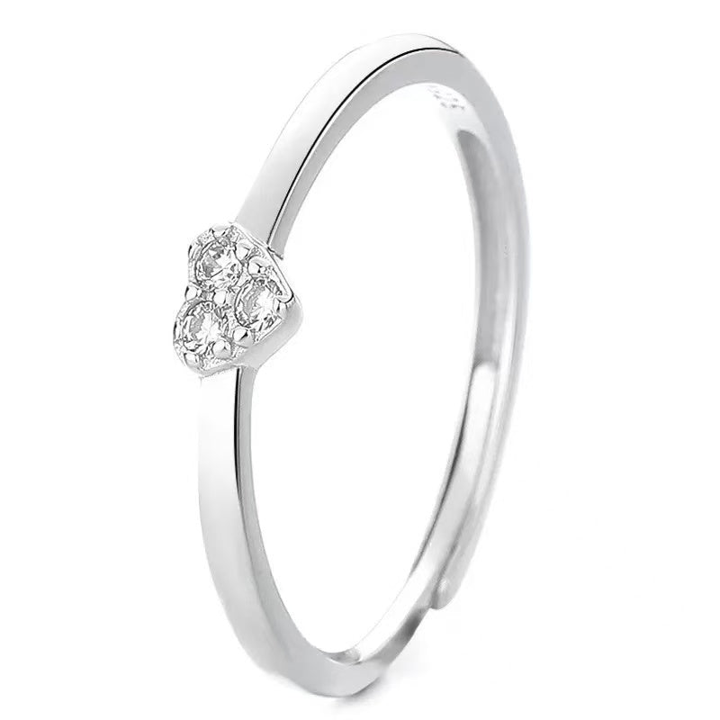 Love Heart S925 Sterling Silver Ring