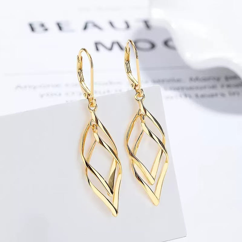 Hollow Diamond Design S925 Sterling Silver Earring