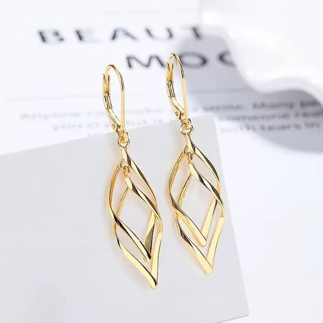 Hollow Diamond Design S925 Sterling Silver Earring