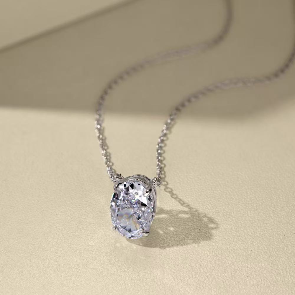 8A Zircon S925 Sterling Silver Necklace
