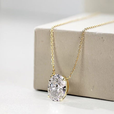 8A Zircon S925 Sterling Silver Necklace