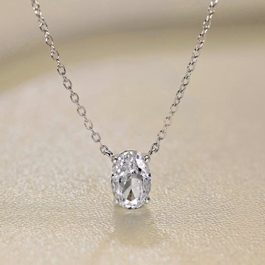 8A Zircon S925 Sterling Silver Necklace