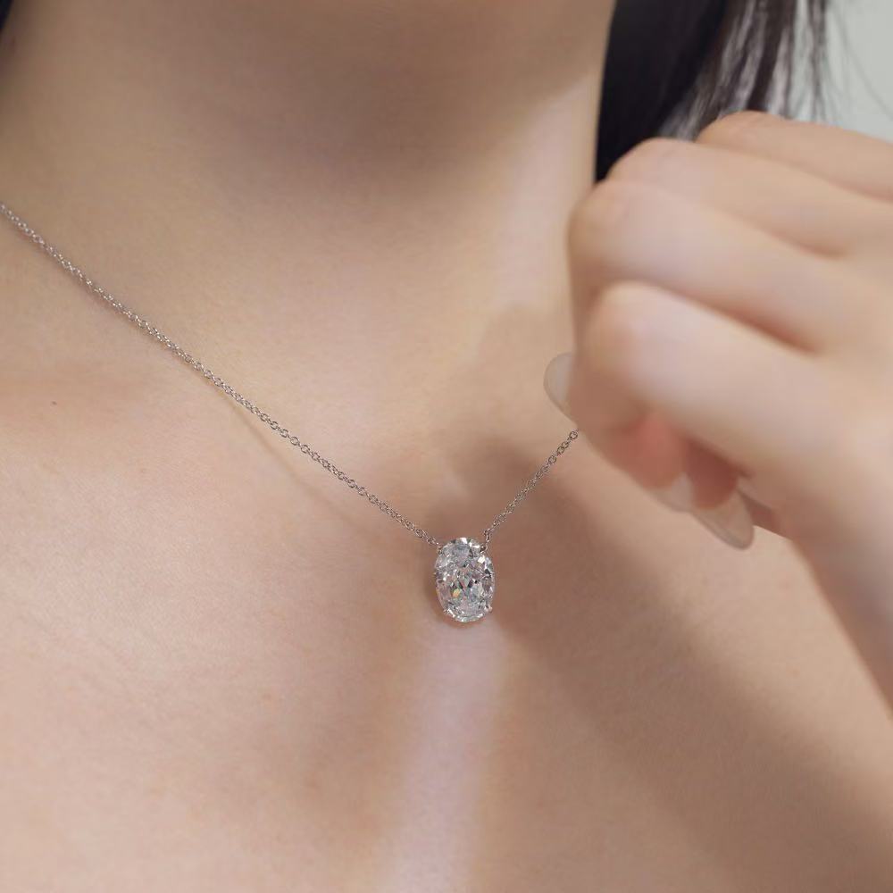 8A Zircon S925 Sterling Silver Necklace