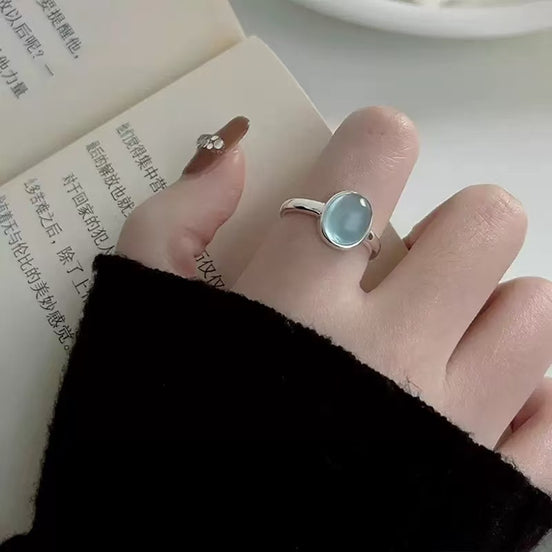 Aquamarine S925 Sterling Silver Ring
