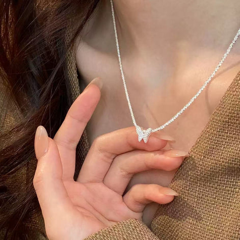 S925 Sterling Silver Butterfly Necklace