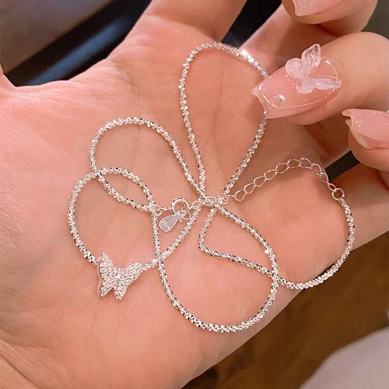 S925 Sterling Silver Butterfly Necklace