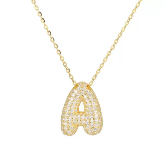 S925 Sterling Silver Letter Necklace