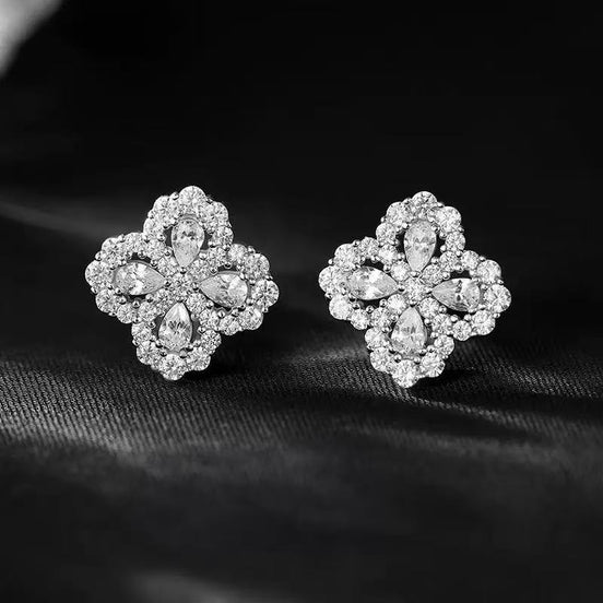 BJS Four Leaf Clover S925 Sterling Silver Earring
