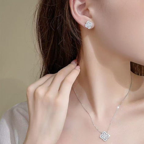 BJS Four Leaf Clover S925 Sterling Silver Earring