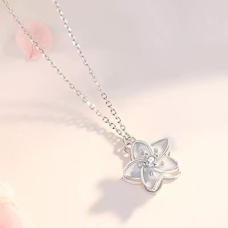 Spinning Jasmine S925 Sterling Silver Necklace
