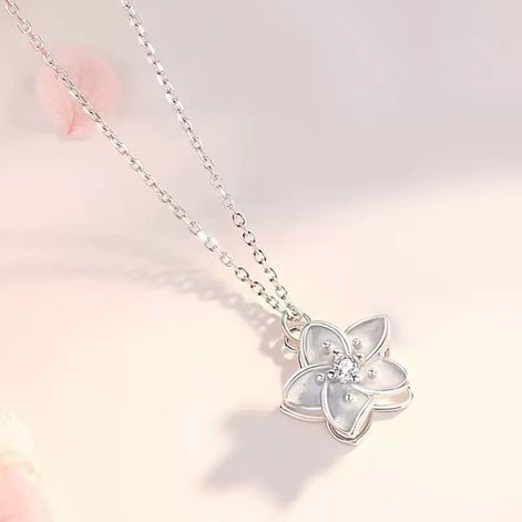 Spinning Jasmine S925 Sterling Silver Necklace