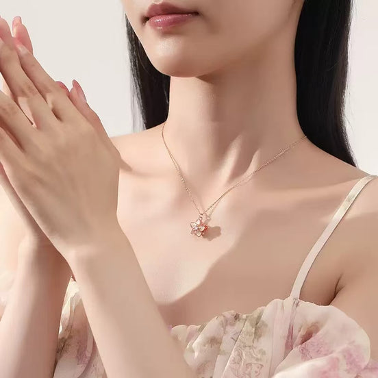 Spinning Jasmine S925 Sterling Silver Necklace