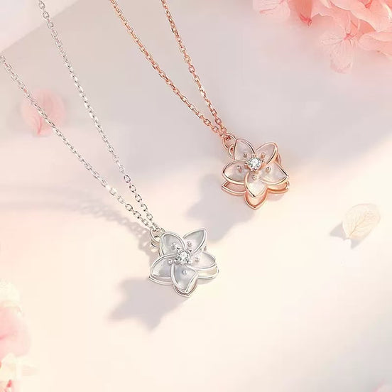 Spinning Jasmine S925 Sterling Silver Necklace